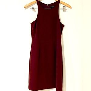 J. Crew Sleeveless Mini Dress Size 2 in burgundy
